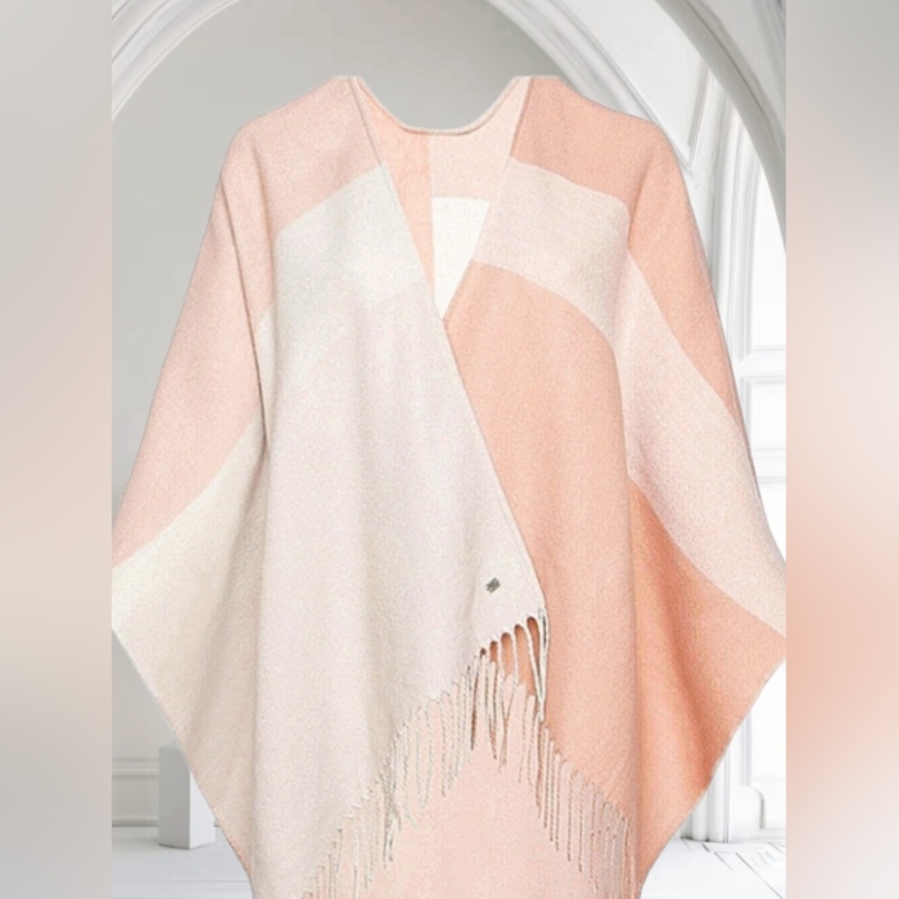 SOIA & KYO APRICOT AND CREAM SCARFIGAN NWT OS